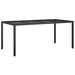 Latitude Run® Plastic Dining Table Glass/Plastic in Black | 29.5 H x 74.8 W x 35.4 D in | Outdoor Dining | Wayfair E4D6E7A12383455C9D39EEAF18A6DBC3