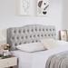 Red Barrel Studio® Suyog Headboard Upholstered in Gray | 20 H x 78 W x 3.5 D in | Wayfair 35F9D08D58E64052BE622315930E6FDE