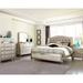 Rosdorf Park Stutz 5 Piece Bedroom Set in Metallic Platinum Upholstered in Brown | 65.75 H x 81.4 W x 89.35 D in | Wayfair