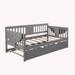 Red Barrel Studio® Thambo Daybed Wood in Gray | 34.1 H x 41 W x 79.5 D in | Wayfair EED63D91856A4BC291EEFF21DAACD297