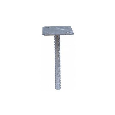 Einfacher Pfostenfuß Platine 70x70 zum Einbetonieren Image