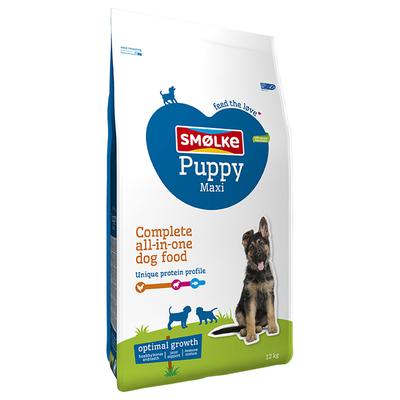 Sparpaket: 2x12kg Smølke Puppy Maxi Hundefutter trocken