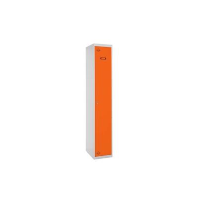 SimonRack Metallschrank 1 Tür GRUNDMODUL Zerlegt GRAU/ORANGE 1800x300x500 mm (Höhe x Länge x Breite) Image