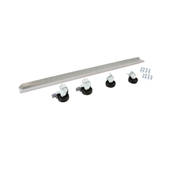 900 mm VERZINKT Traverse + 4 Rollen (2 mit bremse und 2 ohne Bremse) für Simonrack-Werkbank, ingesamt 120 kg. Image