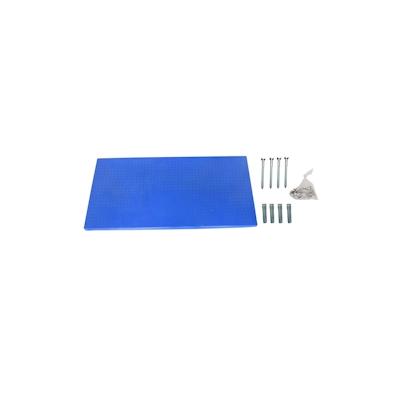 SimonRack Perforierte Metallplatte für Werkzeuge 1200x400 blau + 8 Haken Image