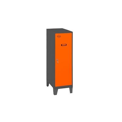 SimonRack Metallschrank mini zerlegt 1 Tür ANTHRACITE/ORANGE 1015x400x500 mm (Höhe x Länge x Breite) Image