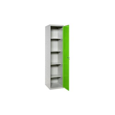 SimonRack Metallschrank 1 Tür 4 Fachböden Zerlegt GRAU/GRÜN 1800x400x400 mm (Höhe x Länge x Breite) Image