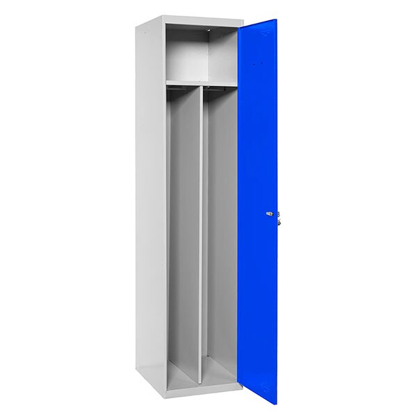 SimonRack Metallschrank 1 Tür GRUNDMODUL Zerlegt und mit Inneneinteilung GRAU/BLAU 1800x500x500 mm (Höhe x Länge x Breite) Image