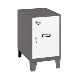 SimonRack Metallschrank mini zerlegt ANTHRACITE/WEISS 575x400x500 mm (Höhe x Länge x Breite) Image