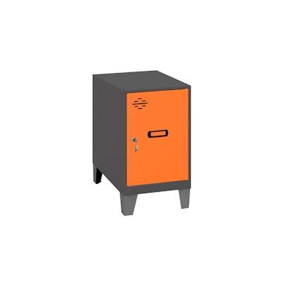 SimonRack Metallschrank mini zerlegt ANTHRACITE/ORANGE 575x400x500 mm (Höhe x Länge x Breite) Image