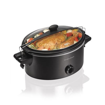 Hamilton Beach Black Stay or Go 6 Quart Slow Cooker