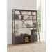 Actaki Bookshelf & Ladder in Sandy Gray