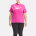 Women's Reebok Identity Big Logo T-Shirt (Plus Size) in Pink