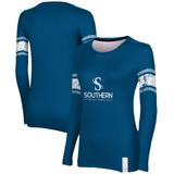 Women's ProSphere Blue Southern West Virginia Community and Technical College Endzone Logo Long Sleeve T-Shirt