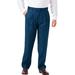 Men's Big & Tall KS Signature Easy Movement® Pleat-Front Expandable Dress Pants by KS Signature in Navy (Size 66 38)