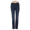 Madewell Jeans - Super Low Rise Skinny Leg Denim: Blue Bottoms - Women's Size 24 Petite - Dark Wash