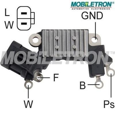 MOBILETRON Generatorregler Universal 12V für HITACHI L170G-3319 L170G-6308 L170G-7315 VR-H2000-41 Image