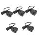 Power Plug Cord 5pcs C14 Connector Power Supply Extension Cable Adapter Iec to Uk Iec Power 14 Plug Adapter to Inlet Adapters for Uk Iec Cable Computer U.k. Pvc