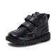 Kickers Infant Boy's Kick Hi Roll Leather Boots, Black, 12 UK Child