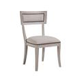 Artistica Home Cohesion Aperitif Side Chair Plastic/Acrylic/Upholstered/Fabric in Gray/Brown | 36 H x 22 W x 22 D in | Wayfair 2000-880-40-01