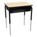 Learniture Adjustable Height Open Front School Student Desk w/ Plastic Book Box Laminate/Metal | 30 H x 24 W x 18 D in | Wayfair LNT-OFD-MP-BK-BK