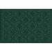 Matterly WaterHog Daisy Circles Outdoor Door Mat Synthetics in Green/Black | 36 H x 24 W x 0.375 D in | Wayfair 20781590023