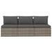 Ebern Designs 67.3" Wide Wicker/Rattan in Gray | 22 H x 67.3 W x 22.4 D in | Outdoor Furniture | Wayfair 364DC7D3178147E484D53586C791DCA7