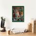 The Holiday Aisle® Zoa Santa Window 3 by David Lindsley - Wrapped Canvas Print Canvas, Solid Wood in Red | 16 H x 12 W x 0.75 D in | Wayfair