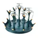 Égouttoir créatif en verre en forme de couronne support pour tasses d'eau égouttoir de séchage