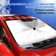 Pare-soleil pour pare-brise de voiture pliable protection solaire pour SUV Rotation à 360 degrés