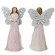 Figurine d'ange prière paisible avec matériaux en résine ornements d'anges durables avec ailes pour