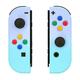 eXtremeRate NS Joycon Hülle & Tasten, DIY-Ersatz Gehäuse Case Grips Skin Shell & Knöpfe Buttons Umbau Kit für Nintendo Switch/Switch OLED Joycon Controller-Farbverlauf Violett Blau [KEIN Joy Con]