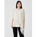 System Sheer Silk Georgette Wrap - White - Eileen Fisher Scarves