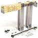 Pocket Sliding Door Hardware KIT and Frame Heavy Duty with Soft Close for 24-36 inch Closet Doors by Villar Home Designs