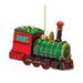 Set of 6 Glittered Glass Train Christmas Ornaments 4.25"