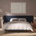 Rhodes Extended Headboard Upholstered Queen Platform Bed