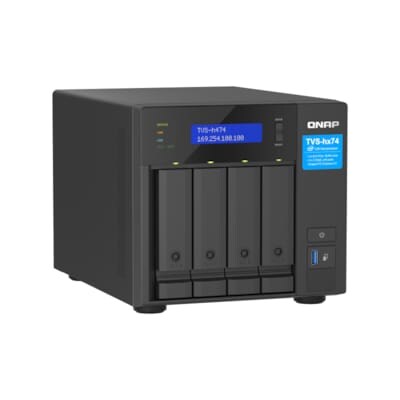 QNAP TVS-h474-PT-8G NAS System 4-Bay Intel Pentium G7400 Image