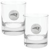 New England Patriots Two-Piece 11oz. Rocks Glass Set