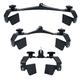 Nebula Power Bar Lat Pull Down Bar Attachments, Workout Accessory for Gym, Fitness, Weightlifting Use, Strength Training Arms, Triceps, Back, Shoulders (Set of 3 - Adjustable Grip)