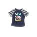 Cat & Jack Rash Guard: Blue Print Sporting & Activewear - Kids Girl's Size 6