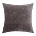 Michael Amini Glamtastic Sparkle Chenille Throw Pillow Cover & Insert Chenille/Down/Feather in Gray | 20 H x 20 W x 3 D in | Wayfair