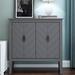 Red Barrel Studio® Solid Wood Accent Cabinet in Gray | Wayfair 6F91209399A044E190F6CCAC6FDC42D9