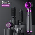 hair dryer 5 in 1 hot air comb function professional electric hair brush multifunction salon style tool fast dry