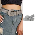 Cowboy Western – ceinture à strass pour femme Style Punk luxe Bling cloutée pour jean