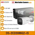 Hikvision DS-2CD3086G2-IS 4K Acufouet 8MP IR40M Mini Bullet Réseau Sécurité IP Caméra IP67 PoE
