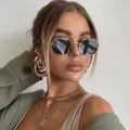 ZBHwish 2019 Square Sunglasses Woman Retro Fashion Rose Gold Sun glasses female Brand Transparent