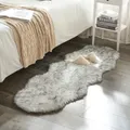 Soft Fur Wool Rugs for Bedroom Living Room Carpet Fluffy Sofa Chair Cushion Washable Hairy Bedside