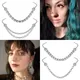 ZS Double Nose Piercing Chain Nose Chain for Nostril Piercing Stainless Steel Nose Stud Decoration