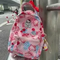 Hello Kitty Backpacks Schoolbag Large School Bags for Teenage Girls Book Bags Anime Student Backpack