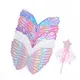 Colorful Angel Butterfly Wings Fairy Magic Wand For Dance Party Girl One 1st Birthday Party Princess